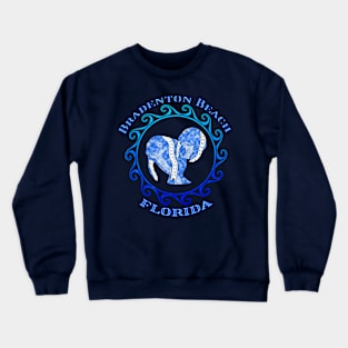 Bradenton Beach Florida Vacation Tribal Manatees Crewneck Sweatshirt